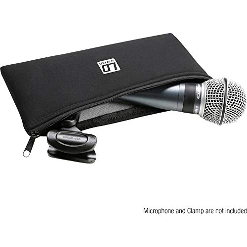 LD Systems MIC BAG M - Kurze Mikrofontasche für schnurgebundene Mikrofone, 220x100 mm,Neopren, schwarz