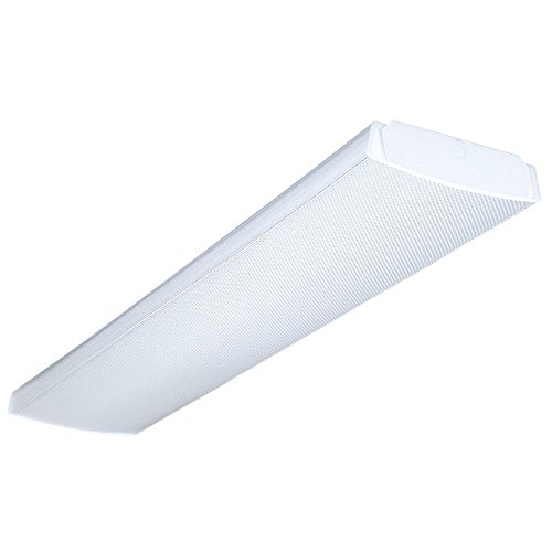 Lithonia Lighting LB4321201/4GESB 987213 Wrap Around Fluorescent Fixture, 4', 2.94 Lithonia Lighting LB4321201/4GESB 987213 Wrap Around Fluorescent Fixture, 4', 2.94