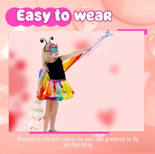 Set de 2 Disfraces Alas de Hada para Niñas miniatura 4