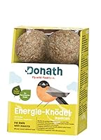 Donath Energie-Knödel Insekten Ohne Netz - 100g Je Knödel - Der Feinschmecker-Knödel - Wertvolles Ganzjahres Wildvogelfutter - Aus Unserer Manufaktur in Süddeutschland - 6er Karton