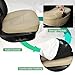 EDEALYN Luxury PU Leather Car Seat Cover Protector Front Car Seat Cover Seat Bottom Cover Single Seat Cover-Compatible with 90% Vehicles (Width 20.8× Deep21 × Thick 0.2 inch) (Beige)