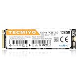 TECMIYO M.2 NVME 128GB SSD PCIe Gen3x4 2280 Internal Solid State Drive for Laptop, PC