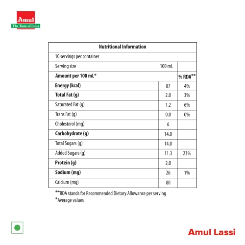 Image of Amul Kool Lassi, 1Ltr
