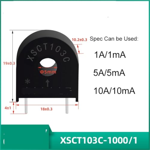 Transformador de corriente PCB XSCT103C de 5mA para medición precisa 2