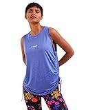 Sans manches Desigual Femme Ts_tulum T Shirt, Bleu, S EU