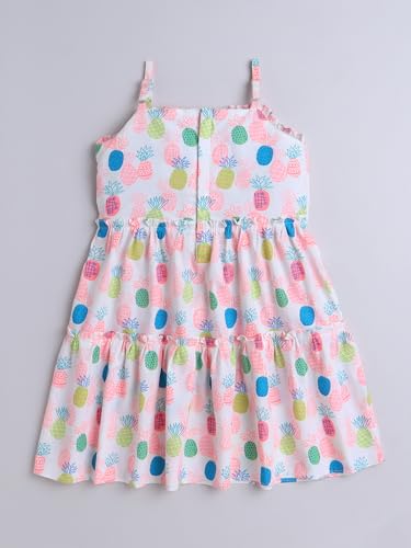 Image of The Magic Wand Printed Dresses for Kids Baby Girls, Fancy Stylish Knee Length Once Piece Frocks for Girls, Casual Dress for Summer Season