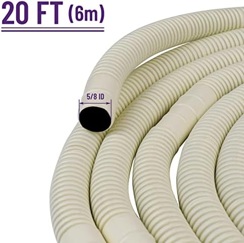 Miniatura 2 de Mxclimate Manguera de drenaje de aire acondicionado de 20 pies para sistemas de bomba de calor de CA mini split sin conductos, resistente a los