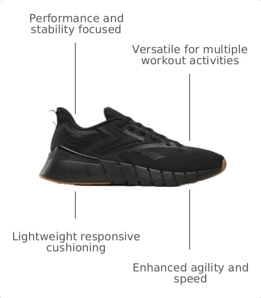 Image of Reebok Mens Nano Gym Sneakers for Men, Workout Mens Shoes