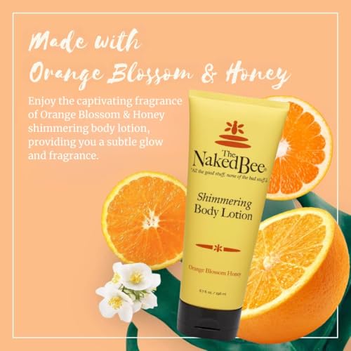 Image of The Naked Bee Shimmering Hand & Body Lotion with Orange Blossom Honey (6.7 Fl Oz)