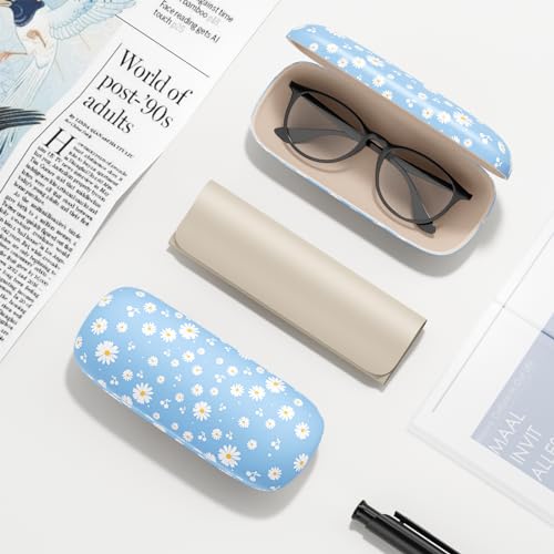 Image of Eyeglasses Case, Hard Shell Protective Case for Glasses, Unisex for Women Men
