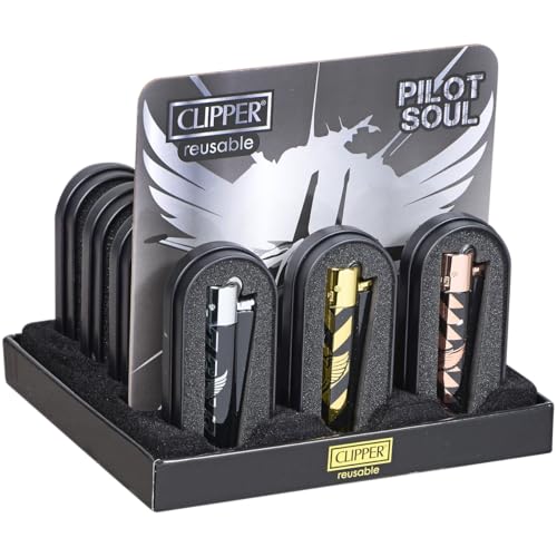 Encendedor Clipper Recargable Pilot Soul Pack 12