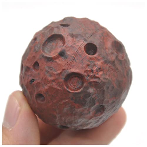 Esfera de cristal con base de luna un regalo original de jaspe brechado 40mm 2