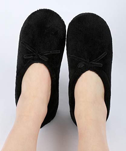 Image of Panda Bros Women's Ballerina Slipper Socks - One Pair Anti-Skid Comfy Warm Ballet Style House Slippers for Indoor Home, Winter, Wedding, and Birthday Gifts for Women