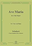  Schubert-Ave maria in G flat Major,for Voice and Piano (French Edition)
