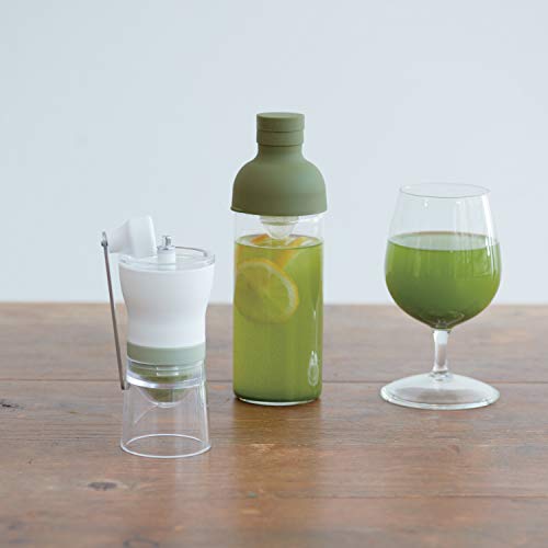 Image of Hario FIB-30-OG Cold Brew Filter-in Tea Bottle, 300ml, Olive Green