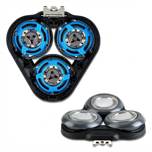 SH50 Replacement Shaver Heads Compatible with Philips Series 5000 6000 S6000 S6011 S6015 S6500 S6550 Electric Shaver Round Blade Housing Round Blade Housing Only