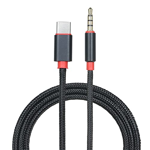 Cable de Audio USB-C a Jack 3.5mm 3.12 ft Negro miniatura 1