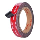 Doppelseitiges Klebeband, Extra Stark Klebend, Verwendet Originales VHB 5952 Rohmaterial, 20mm x 3M, 1.1 mm dickt, Wasserfest und Hochtemperaturbeständig für Auto, Heimdekoration, Bürodekoration