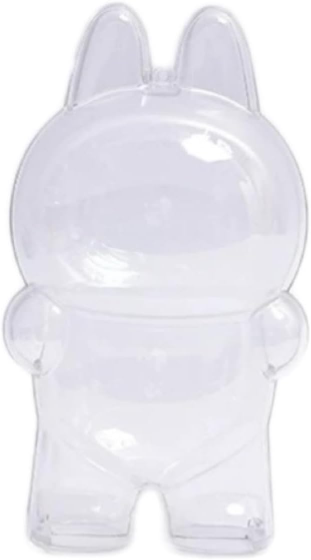 Protective Case Compatible with Labubu 17cm 15.5cm Clear Display Shell Dustproof Anti-Oxidation Cover Gift (Only a Transparent Shell (17cm in Height))