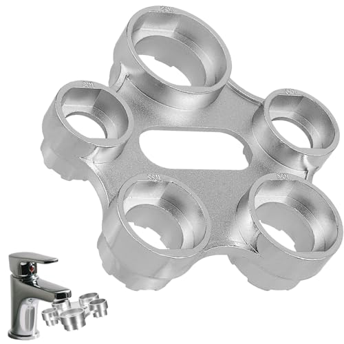 Chiave di montaggio per aeratore, rubinetto colino, chiave per ugello miscelatore, 10 misure universale, valvola di servizio, aeratore di ricambio