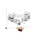 KletterRetter Schoko-Adventskalender mit Lindt Schokolade und Bild von Erbse - 2022 Edition