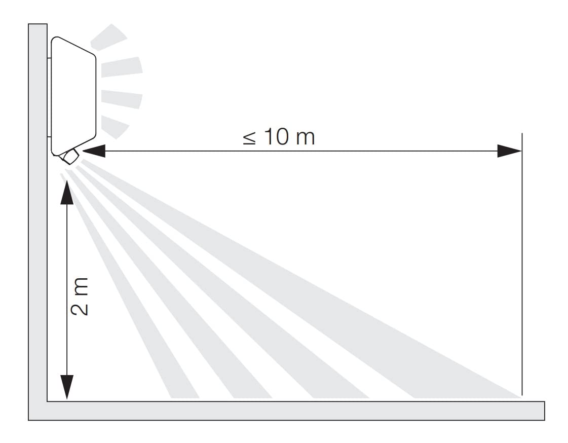 Steinel Außenleuchte L 30 S Anthrazit, 180° Bewegungsmelder, 10 m Reichweite, E27 Fassung, Design-Wandlampe außen schlagfest