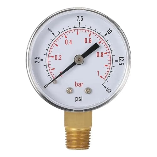 Manomètre 0-4 bar NPT 1/4 pour filtre à eau