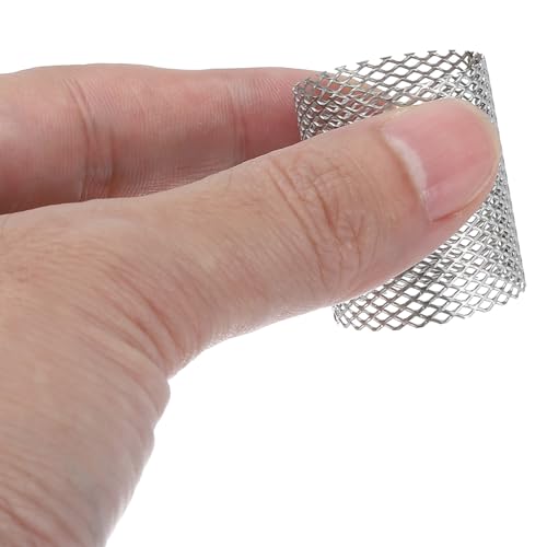 Image of PATIKIL 4 Pcs 25mm OD Strainer Mesh, 30mm H Screen Y Shaped Strainer Filter Valve Mesh Screen 304 Stainless Steel Strainer Mesh for Debris Pump Water Oil Separation