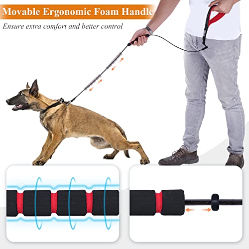 6Ft Chew Proof Dog Leash With Soft Foam And Reflective Padded Handle, Waterproof Vinyl Coated Steel Cable Chew-Resistant Metal Lead For Small Large Dogs #TOP1