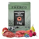 FRESCO Dog TrockenBarf für Hunde Rind 1kg | 100% frisch, Barf Complete Hund