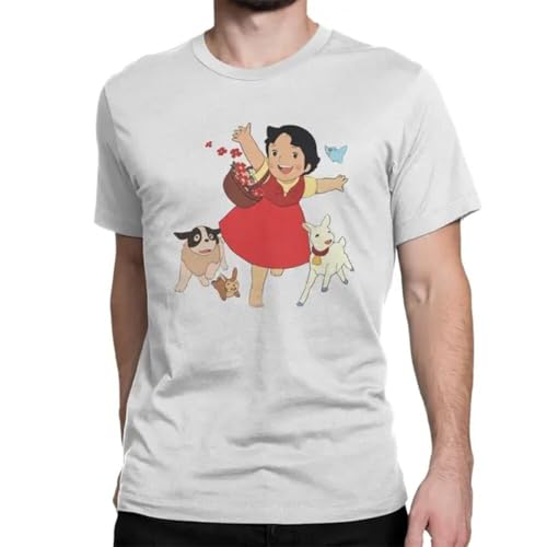 T-Shirt Heidi Men Vintage Tee Shirt O Neck vêtement gris de fête
