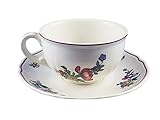  Unbekannt Villeroy & Boch Alsace Teetasse/Teegedeck 2 TLG. roter Stempel