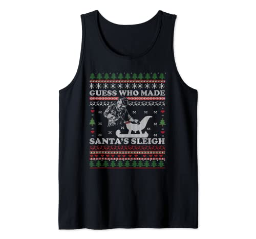 Ugly Christmas Welder Guess Who Made Santa's Sleigh Welding Tank Top