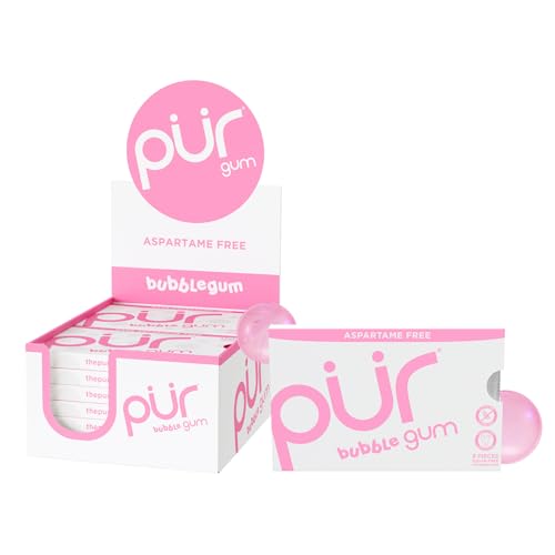 Image of PUR Gum, Bubblegum, Xylitol Gum, No Artificial Flavor, 108 Count (12x9)