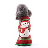 Abrlo - Disfraz de perro, ropa de algodón, suéter para celebración, día de Navidad, invierno, abrigo de punto, suéter para mascotas, jersey, disfraz de mascota, fiesta, regalo para perro