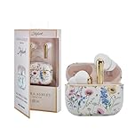 Laura Ashley TWS Wireless Earbuds by VQ - Skylark Wireless Earphones with Bluetooth 5.4, HD Mic & ENC Noise Cancelling - 40H Backup Rechargeable Ear buds Compatible with iOS & Android - Alford Meadow