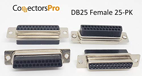 Conector DB25 hembra D-Sub crimp x25 miniatura 3