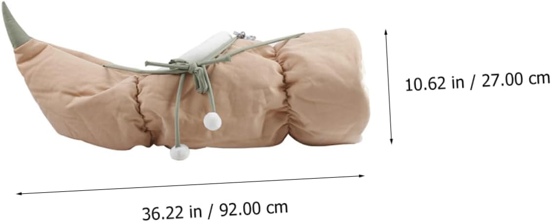 1pc Lotus Root Cat Tunnel Creative Folding Cat Bed Design Toy for Playtime and Relaxation Random Color