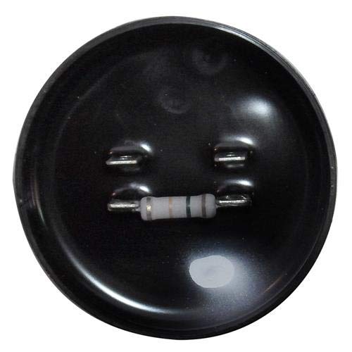 Top view of the Service First OEM Start Capacitor showing the two terminals and the integrated resistor.