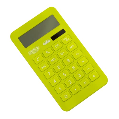 Calculadora Grande 10 Dígitos Neon Verde, BRW
