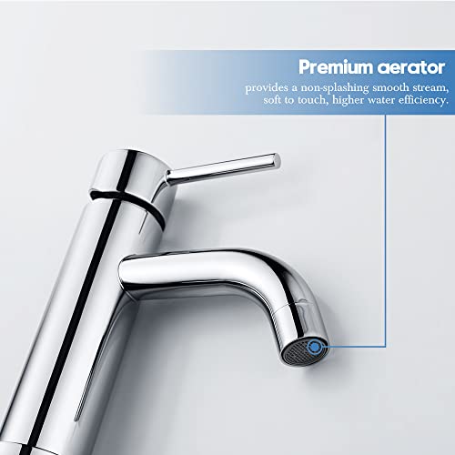 Decaura Chrom Bad Wasserhahn Badezimmer Waschtischarmatur Für Aufsatzwaschbecken