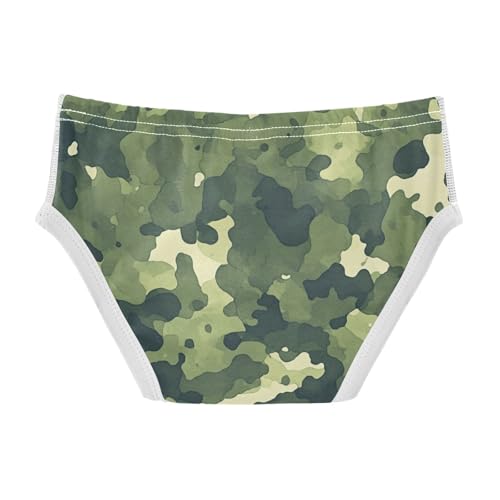 KLL Camouflage Pattern Trendy Style Toddler Boys' Comfort Underwear Breathable Children Panties2