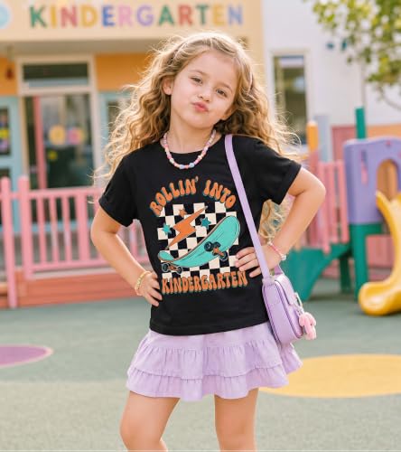 Image of Rollin Into Kindergarten Shirt Boys Girls First Day of Kindergarten Shirts