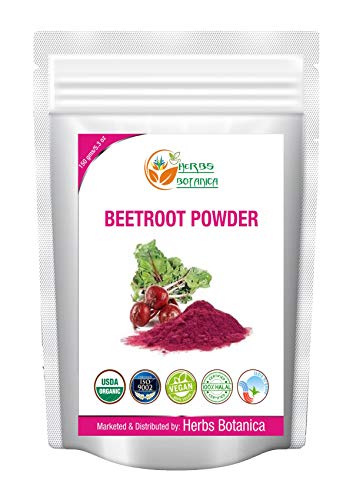 Herbs Botanica Beetroot Extract Powder 5.3 oz | 150 GMS Nitric Oxide Booster | Boost Stamina and Increases Energy | Beet Root Powder Natural