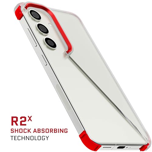 Ghostek Covert Clear Galaxy S24 Case with Military Grade Shockproof Protection, Anti-Yellowing, Protective Silicone Phone Cover Designed for 2024 Samsung Galaxy S24 (6.2\") (Clear)