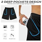 BALENNZ Athletic Shorts for Men with Pockets and Elastic Waistband Quick Dry Activewear - Image 3
