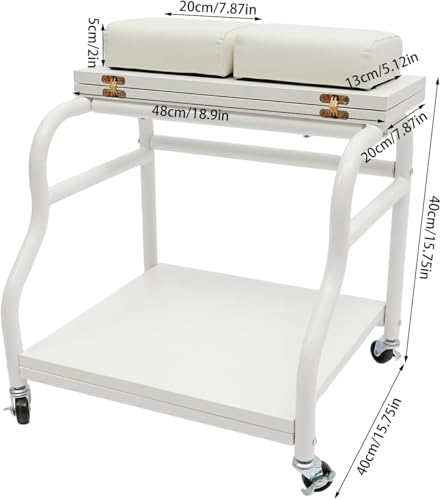 Carrito Portátil con Descanso para Pies para Spa y Manicura miniatura 2