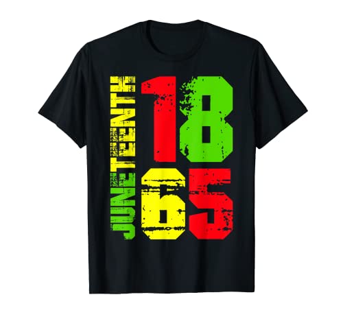 Juneteenth 1865 Black Pride Storia afroamericana Maglietta