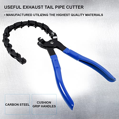 Smotivepro Exhaust Pipe Cutter Tailpipe Cutter 3/4 Inch To 3 Inch (19-76Mm) Chain Muffler Pipe Cutter For Quiet Cutting, 14Blades, Suitable For On And Off Vehicle Use #TOP2