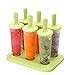 Eisformen, 6 Pack Eis am Stiel Formen BPA Frei, Lebensmittelqualität Wiederverwendbare Eisform für Kinder und Erwachsene DIY